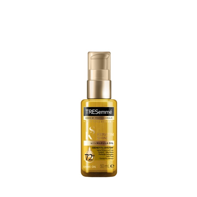 TRESemmé Keratin Shine Oil Treatment, Λάδι Περιποίησης Μαλλιών για Λάμψη & Έλεγχο Φριζαρίσματος, 50ml