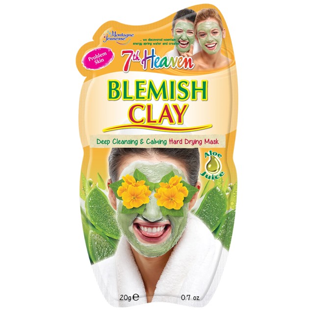 7th Heaven Blemish Clay, Καθαριστική Μάσκα Προσώπου με Καταπραϋντική Αλόη, 20g