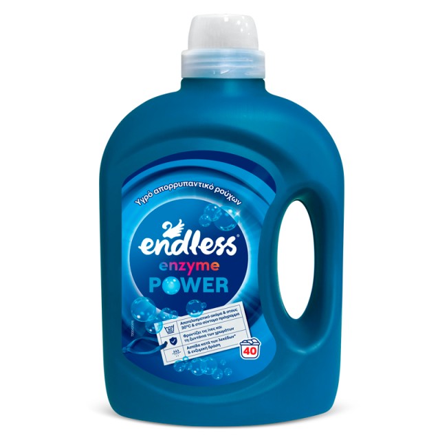 Endless Enzyme Power, Υγρό Απορρυπαντικό Ρούχων, 40μεζ., 2lt