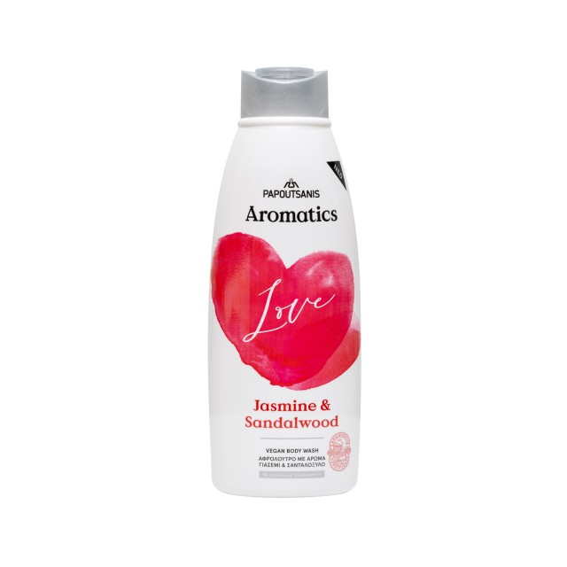 Papoutsanis Aromatics Love Jasmine & Sandalwood, Αφρόλουτρο 600ml