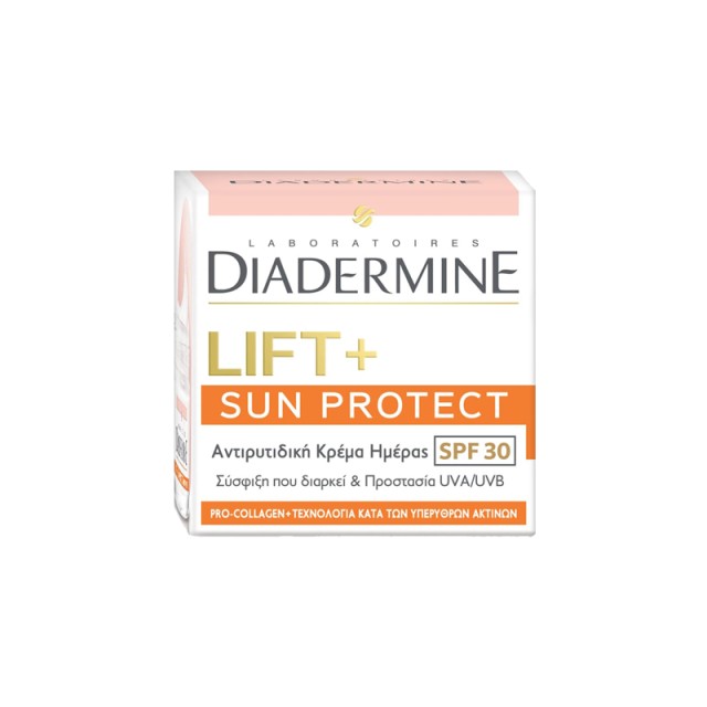 Diadermine Lift+ Sun Protect SPF 30, Αντιρυτιδική Κρέμα Ημέρας με αντηλιακή προστασία για όλους τους τύπους δέρματος, 50ml