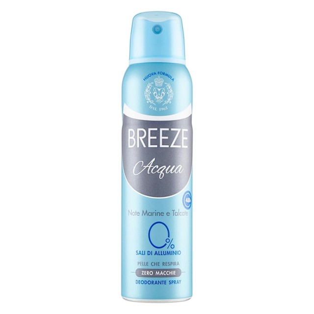 Breeze Acqua 0% Aluminum, Αποσμητικό Σπρέι, 150ml