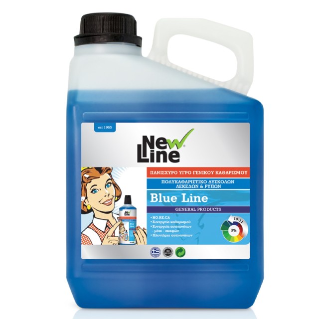 New Line Blue Line, Πανίσχυρο υγρό γενικού καθαρισμού, 3lt
