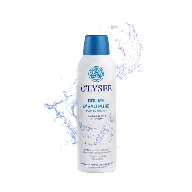 Olysee Pure Waterspray, Σπρέυ με φυσικό μεταλλικό νερό για πρόσωπο και σώμα, 150ml