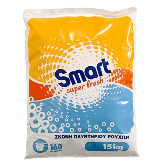 Smart Super Fresh Σκόνη Πλυντηρίου Ρούχων, 160μεζούρες 15kg