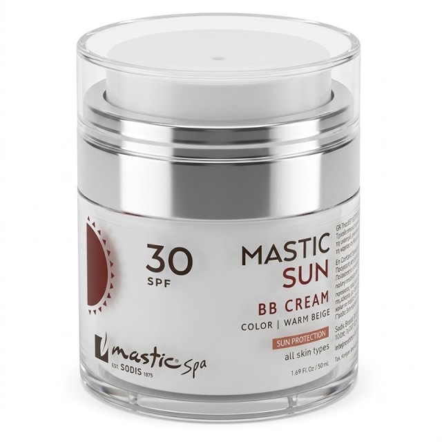 Mastic Spa Sun BB Cream SPF30 Warm Beige Color, Αντηλιακή Κρέμα με Χρώμα, 50ml