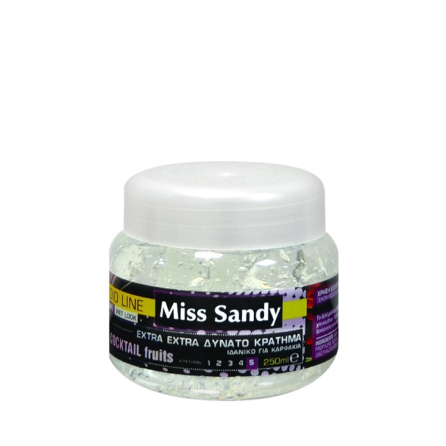 Miss Sandy Styling Gel Νο5, Τζελ Μαλλιών για Έξτρα-Έξτρα Δυνατό Κράτημα, 250ml