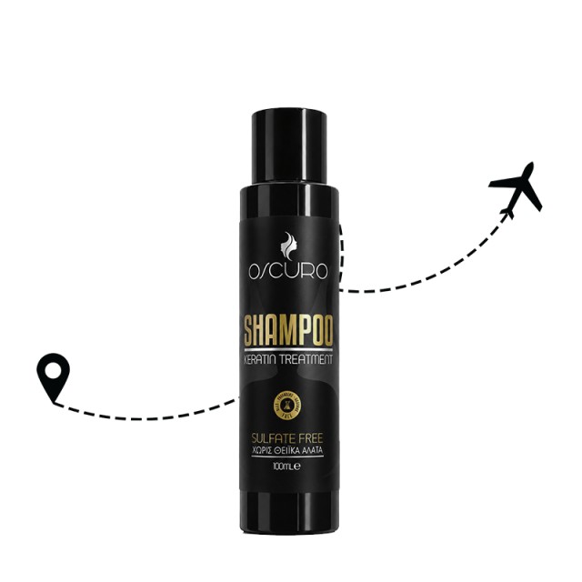 Οscuro Shampoo Keratin Soulfates Free, Σαμπουάν Χωρίς Θειικά Άλατα, 100ml
