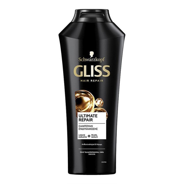 Schwarzkopf Gliss Ultimate Repair, Σαμπουάν για πολύ Ταλαιπωρημένα & Ξηρά Μαλλιά, 400ml