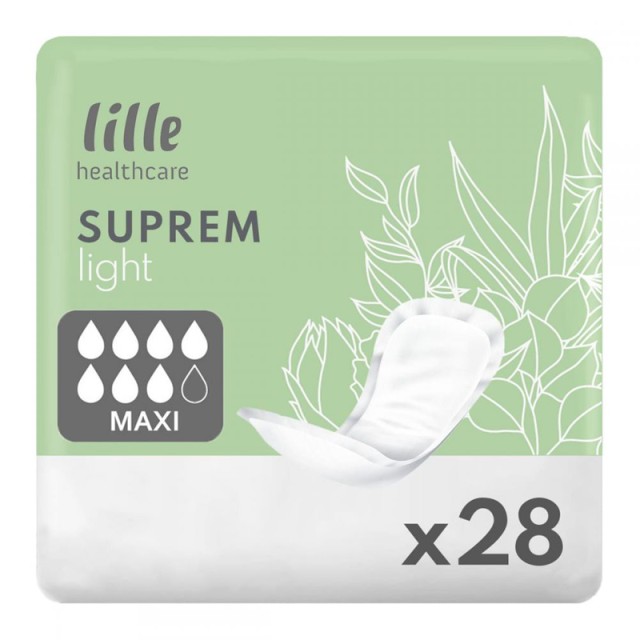 Lille Suprem Light Maxi, Σερβιέτες Ακράτειας 7 Σταγόνων, 28τμχ
