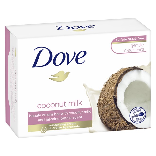 Dove Coconut Με Γάλα Καρύδας & Πέταλα Γιασεμιού, Σαπούνι Μπάρα, 90γρ