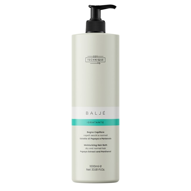 Technique Baljé Moisturizing Shampoo with Papaya & Panthenol, Σαμπουάν Βαθιάς Θρέψης για Ξηρά & Κανονικά μαλλιά 1000ml