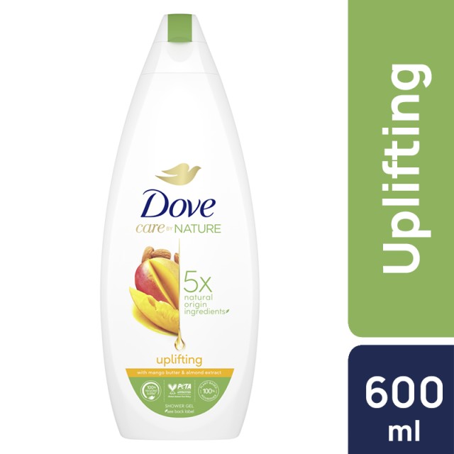 Dove Uplifting Mango & Almond, Αφρόλουτρο, 600ml