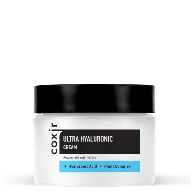COXIR Ultra Hyaluronic Cream, Ενυδατική Κρέμα με Υαλουρονικό Οξύ & Αλόη για Θρέψη & Εξισορρόπηση της Επιδερμίδας, Πρόληψη & Καταπολέμηση Λεπτών Γραμμών & Ρυτίδων 50ml