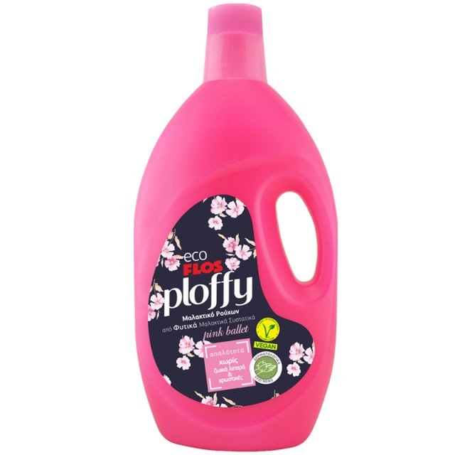 Eco Flos Ploffy Pink Ballet, Μαλακτικό Ρούχων από Φυτικά Μαλακτικά Συστατικά, 3lt