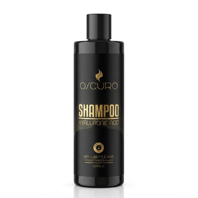 Oscuro Shampoo Hyalouronic, Σαμπουάν με Υαλουρονικό Οξύ & Κερατίνη για Ξηρά & Εύθραυστα Μαλλιά, 500ml