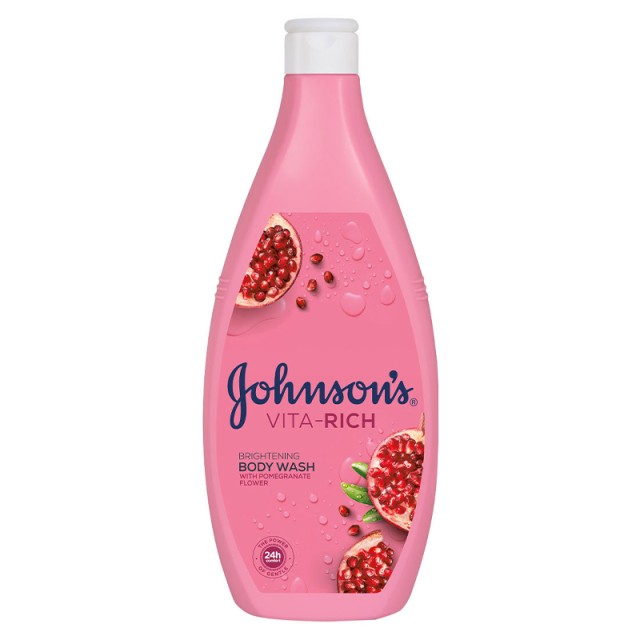 Johnsons Pomegranate Flower Αφρόλουτρο Vita-Rich Brightening Mε Άνθη Ροδιάς 750ml