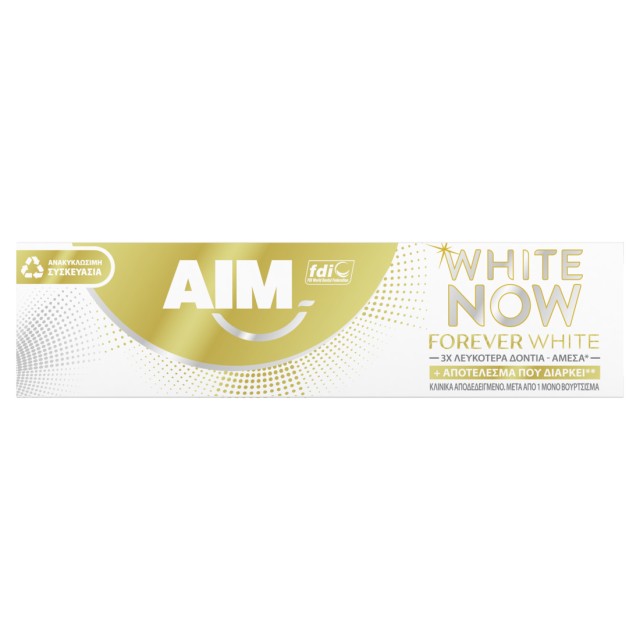 Aim White Now Forever White, Οδοντόκρεμα, 75ml