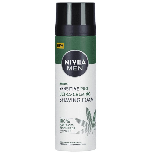 Nivea Men Sensitive Pro Ultra Calming, Αφρός Ξυρίσματος 200ml