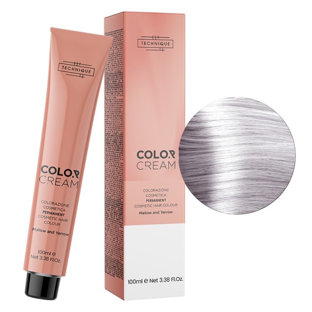 Technique Color Cream Μπεζ Αποχρώσεις, Μόνιμη Βαφή σε Σωληνάριο, 100ml - Πολύ Ανοιχτό Ξανθό Μπεζ Πλατινέ 10.12