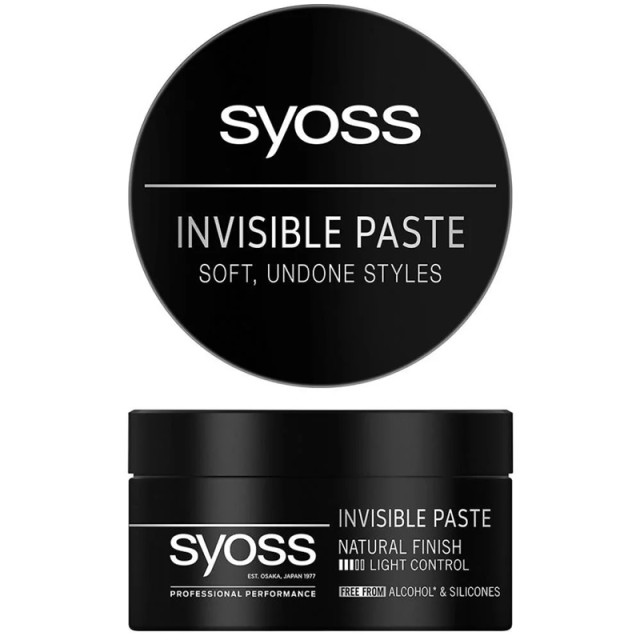 Syoss Invisible Paste, Πάστα Διαμόρφωσης Μαλλιών, 100ml
