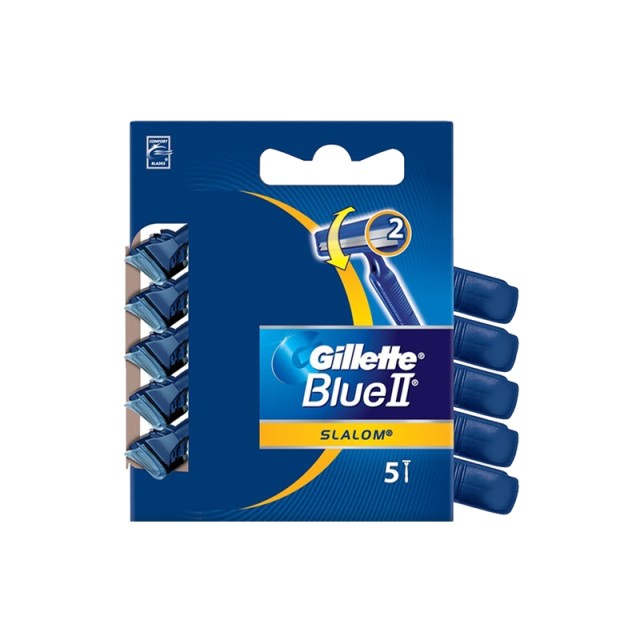 Gillette Blue II Slalom, Ξυραφάκια μίας χρήσης, 5τμχ