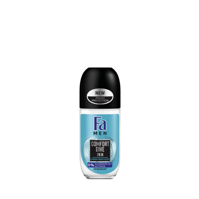 Fa Men Comfort Dive, Ανδρικό Αποσμητικό Roll on, 50ml