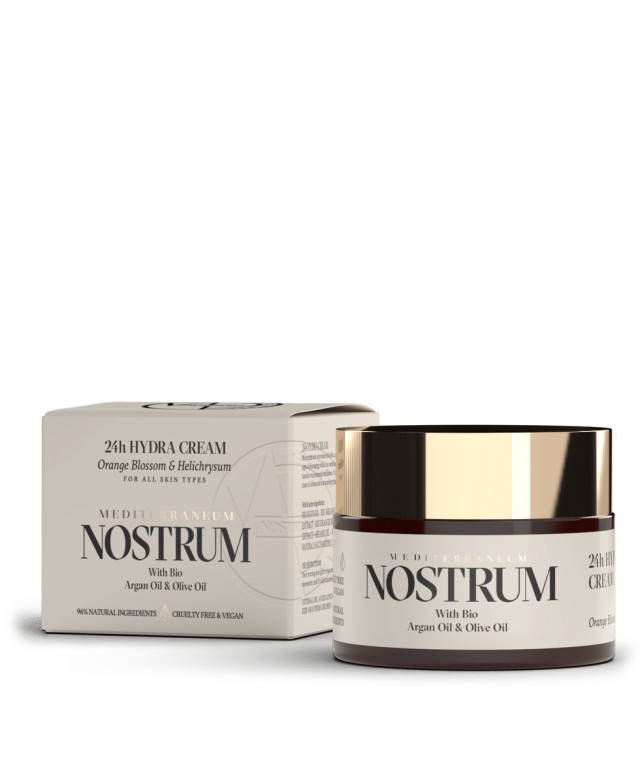 Nostrum 24h Hydra Cream Orange Blossom & Helichrysum, Κρέμα 24Η Αντιοξειδωτική & Αντιφωτογηραντική, 50ml