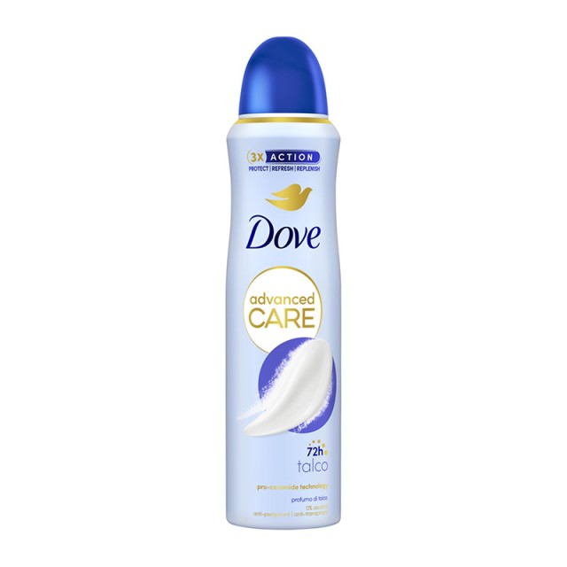 Dove Advanced Care Talco 72h Deo Spray, Αποσμητικό Σπρέι, 150ml