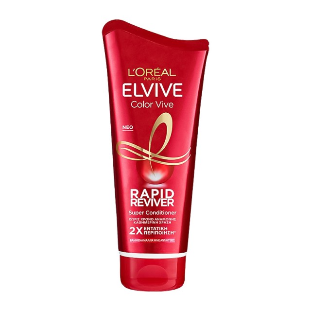 Loreal Elvive Color Vive Rapid Reviver Conditioner, Μαλακτική Κρέμα για Βαμμένα ή με Ανταύγειες Μαλλιά 180ml