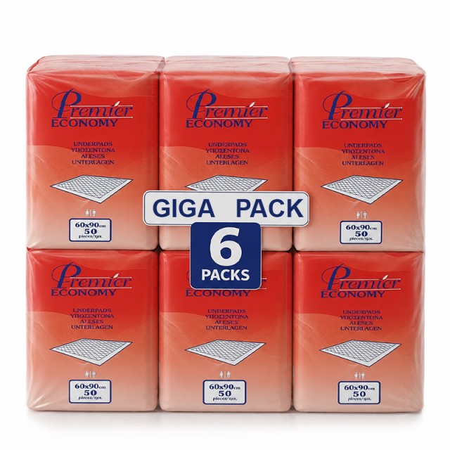 Premier Economy, Υποσέντονα 60x90cm, Giga Pack, 300τμχ