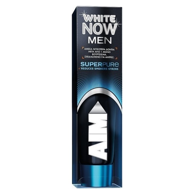 Aim MEN White Now Super Pure, Οδοντόκρεμα, 75ml