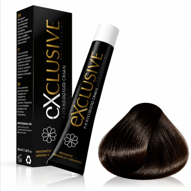 Exclusive Professional Hair Color Cream Βαφή Μαλλιών 100 ml No 6.71