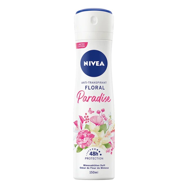 Nivea Floral Paradise, Αποσμητικό Σπρέι, 150ml