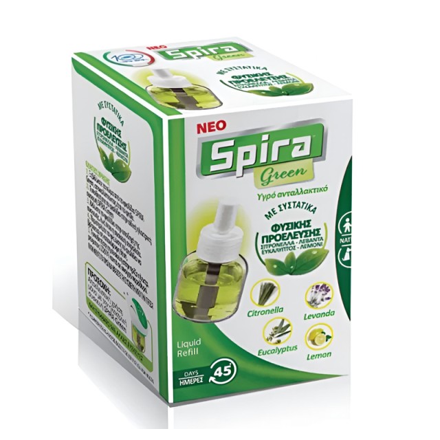 Spira Green Υγρό Αντικουνουπικό Εντομοαπωθητικό Ανταλλακτικό, 22.5ml