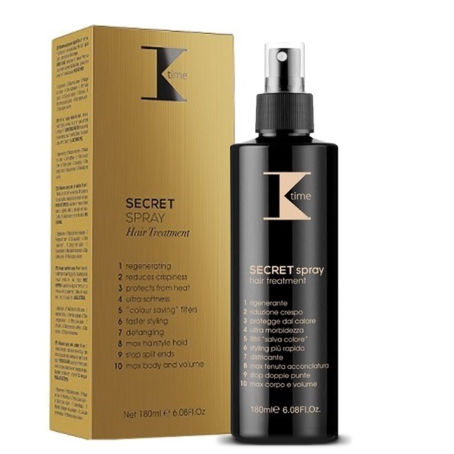 K-Time Secret Spray Mask 10 in 1 Hair Treatmemt, Leave-in Σπρέι Μάσκα Εντατικής Θεραπείας Μαλλιών με 10 οφέλη, 180ml