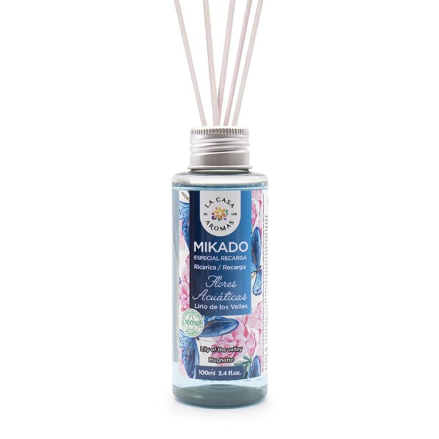 La Casa de Los Aromas Aquatic Flowers, Αρωματικός Διαχυτήρας σε Στικ με άρωμα Κρίνου, 100ml