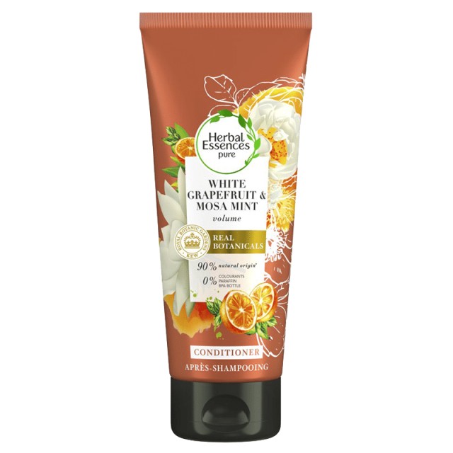 Herbal Essences White Grapefruit & Mosa Mint Conditioner, Κρέμα Ενυδάτωσης για Όγκο & Σώμα στα μαλλιά, 200ml