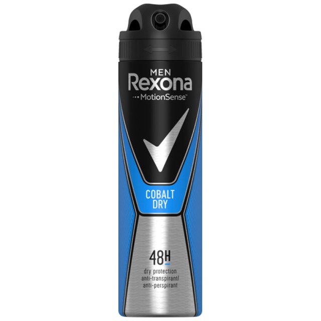 Rexona Men Cobalt Dry 48h Dry Protection, Αποσμητικό Σπρέι 150ml