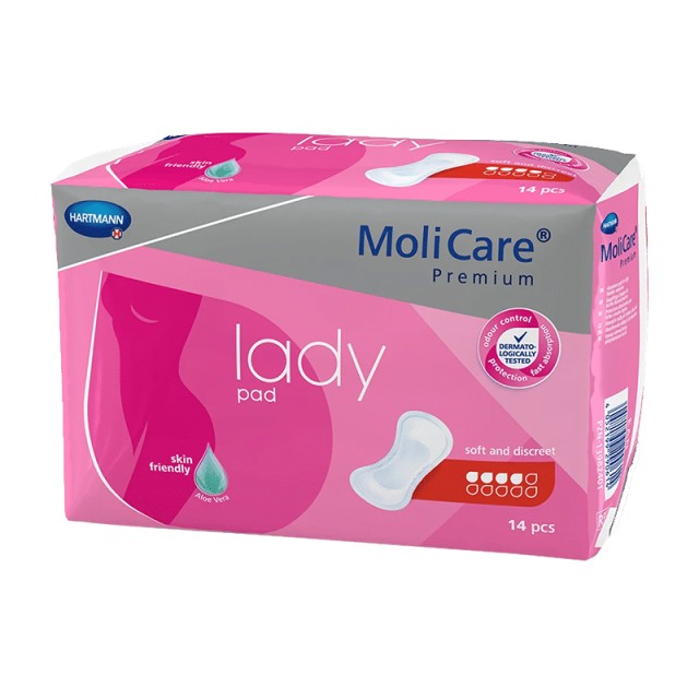 Hartmann MoliCare Premium Lady Pad 4 Drops, Γυναικείες σερβιέτες Ελαφράς Ακράτειας, 14τμχ