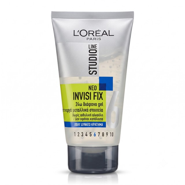 Loreal Paris Studio Line Invisi Fix 6 24ωρο Διάφανο Gel, 150ml