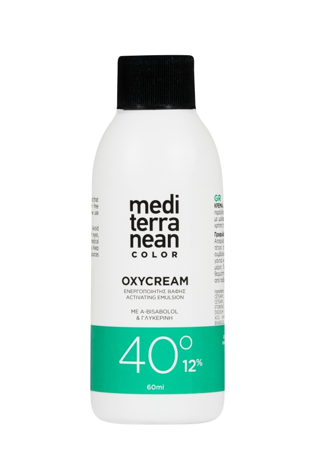 Mediterranean Color OXYCREAM, Ενεργοποιητής Βαφής 40o, 60ml