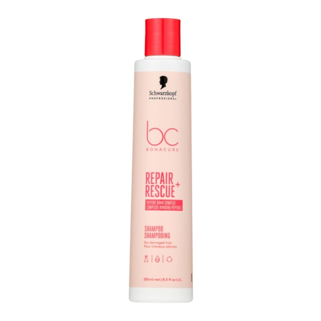 Schwarzkopf Professional Bonacure Repair Rescue Shampoo Σαμπουάν Αναδόμησης για Ταλαιπωρημένα Μαλλιά 250ml