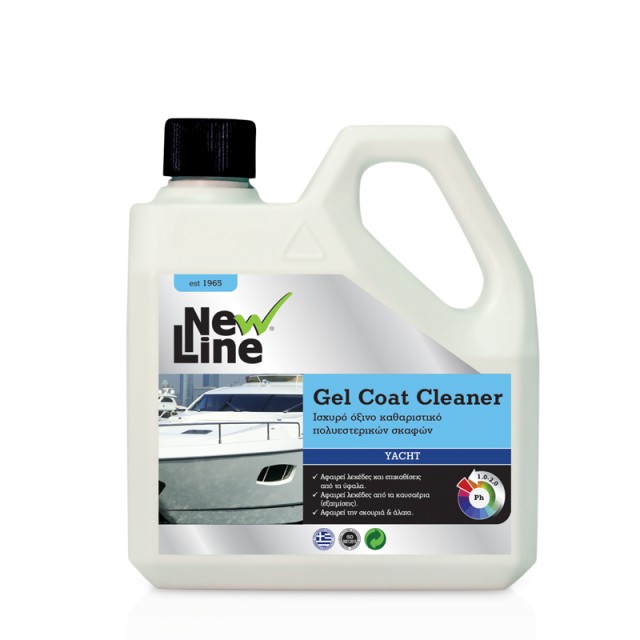 New Line Gel Coat Cleaner, Ισχυρό όξινο καθαριστικό πολυεστερικών σκαφών, 1Lt