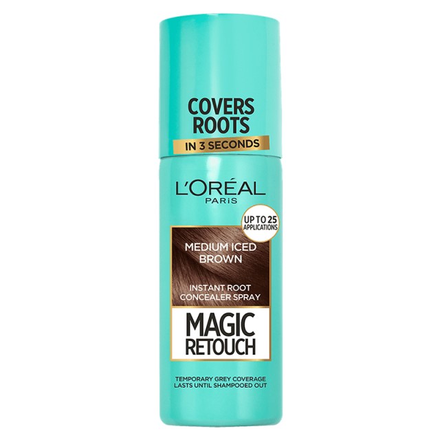 LOreal Magic Retouch Spray Κάλυψης Λευκών Ριζών 7 Καστανό Ψυχρό 75ml