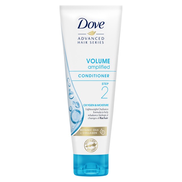 Dove Advanced Hair Series Volume Oxygen Moisture Conditioner, Μαλακτική για Πλούσιο Όγκο στα Λεπτά Μαλλιά, 250ml