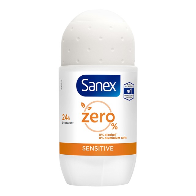 Sanex Zero% Sensitive 24h, Αποσμητικό Roll-on, 50ml