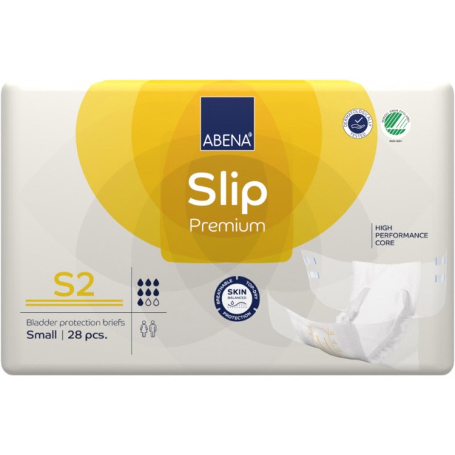 Abena Slip Premium S2, 7 Σταγόνες Μέγεθος Large, 100-140cm, Εσώρουχα Ακράτειας, 28τμχ