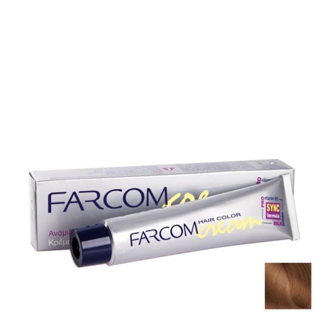 Farcom No 127 Ξανθό Ανοιχτό Κακάο Μόνιμη Βαφή Μαλλιών με Πρωτεΐνες Μεταξιού & Προβιταμίνη Β5, 60ml