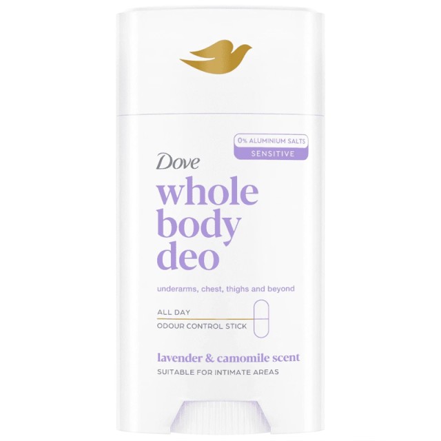 Dove Lavender & Camomile Scent Whole Body Deo Sensitive Stick, 150ml